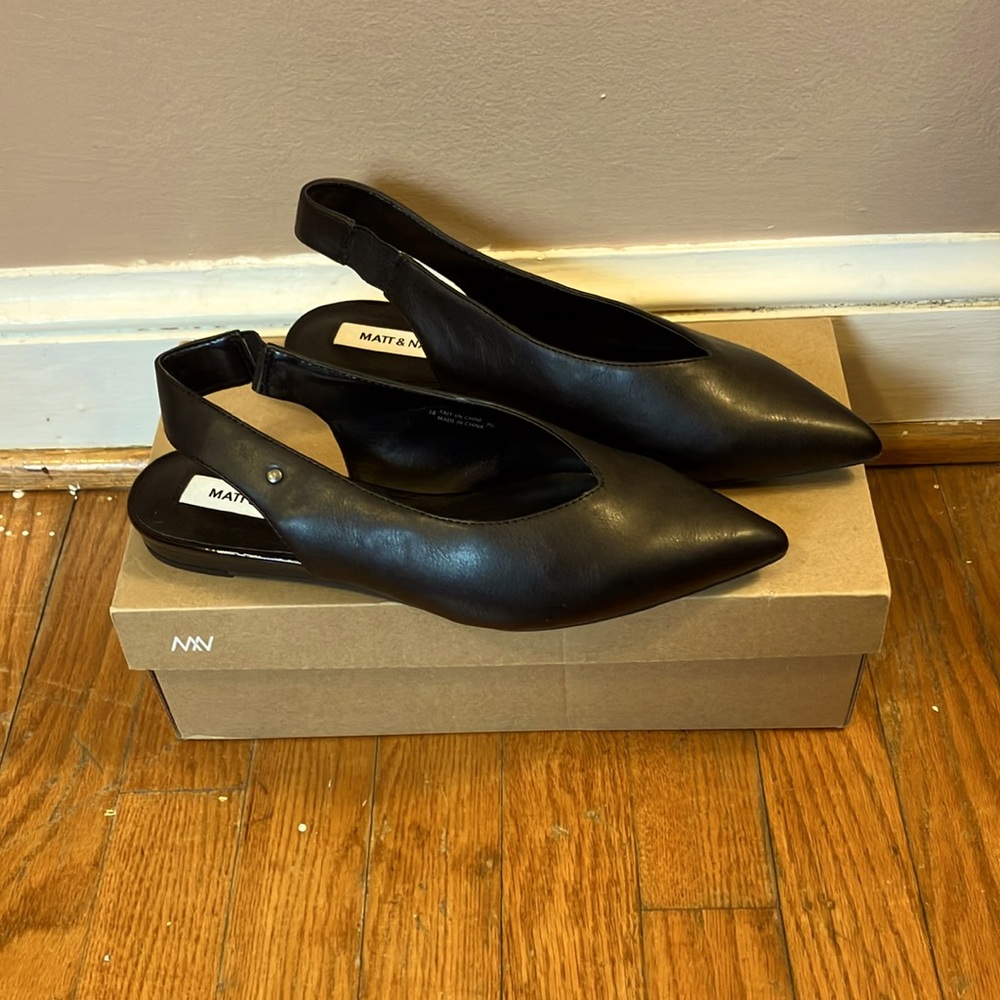 Matt & Nat’s Vegan Effie slingback flats women’s sz 7/38